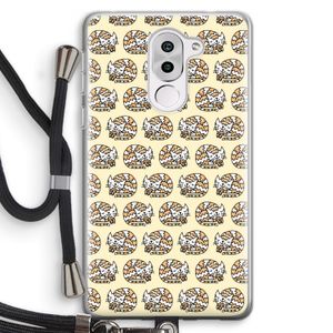 Slapende poes: Honor 6X Transparant Hoesje met koord