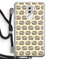 Slapende poes: Honor 6X Transparant Hoesje met koord