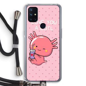 Love You A Lotl: OnePlus Nord N10 5G Transparant Hoesje met koord