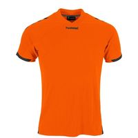 Hummel 110007K Fyn Shirt Kids - Orange-Black - 140 - thumbnail