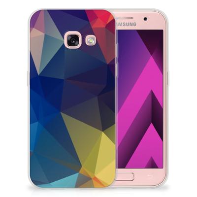 Samsung Galaxy A3 2017 | TPU Hoesje | Polygon Dark