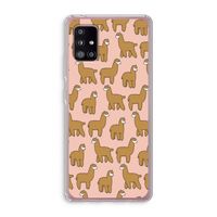 Alpacas: Samsung Galaxy A51 5G Transparant Hoesje