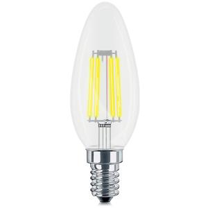 LED Lamp E14 Kaars Filament - Brinton - Helder 4W 470lm - 830 Warm Wit 3000K - C35 - CLR - Dimbaar | Vervangt 40W