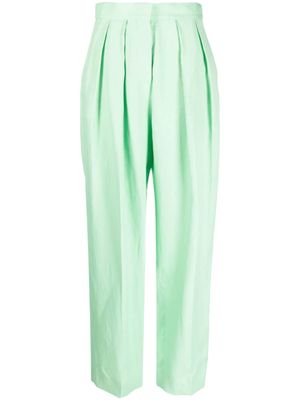 Stella McCartney pantalon ample à plis - Vert Stella McCartney pantalon ample à plis - Vert