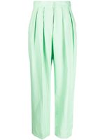 Stella McCartney pantalon ample à plis - Vert - thumbnail