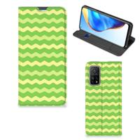 Xiaomi Mi 10T | 10T Pro | Hoesje met Magneet | Waves Green