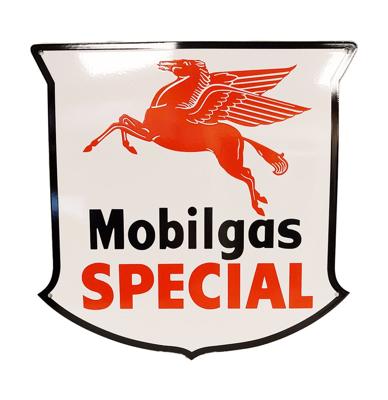 Mobilgas Special Schild Emaille Bord - 43 x 43cm