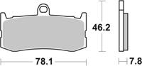 BREMBO Remblokken, voor de moto, Road/Sport Organisch 07GR06RC