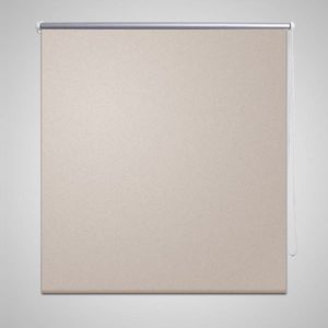 VidaXL Rolgordijn verduisterend blackout 140 x 230 cm beige