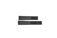 Horlogeband Tag Heuer WV2113 / FC6167 Leder Zwart 18mm