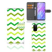 Samsung Galaxy S20 | Telefoon Hoesje | Zigzag Groen Samsung Galaxy S20 | Telefoon Hoesje | Zigzag Groen