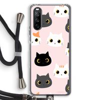 Katten: Sony Sony Xperia 10 III Transparant Hoesje met koord