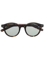 Montblanc lunettes de soleil à monture ronde - Marron