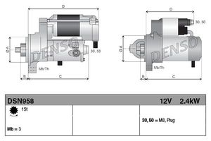 Startmotor DSN958