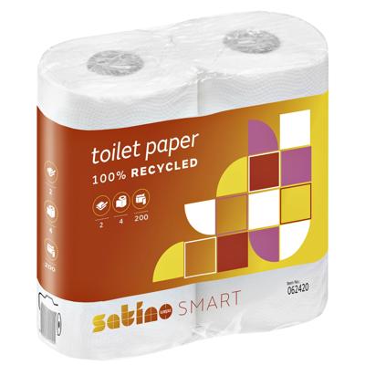 Toiletpapier satino mt1 smart 2laags 200 vel wit