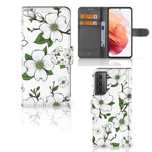 Samsung Galaxy S21 Hoesje Dogwood Flowers