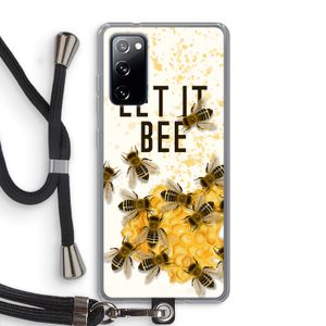 Let it bee: Samsung Galaxy S20 FE / S20 FE 5G Transparant Hoesje met koord
