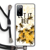 Let it bee: Samsung Galaxy S20 FE / S20 FE 5G Transparant Hoesje met koord