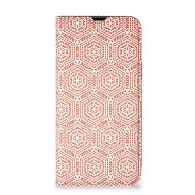 iPhone 13 Pro Max | Hoesje met Magneet | Pattern Orange