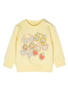 Stella McCartney Kids sweat à imprimé - Jaune