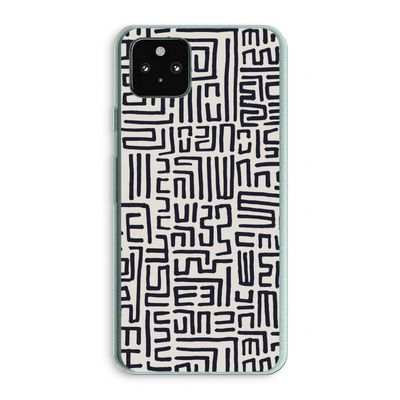 Moroccan Print: Google Pixel 5a 5G Transparant Hoesje