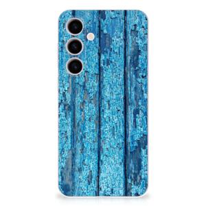 Samsung Galaxy S24 Plus Bumper Hoesje Wood Blue