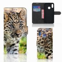 Honor 10 Lite | Telefoonhoesje | Met pasjeshouder | Baby Luipaard