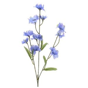 Kunstbloemen Korenbloem/centaurea cyanus takken paars 55 cm   -
