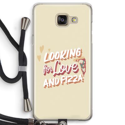 Pizza is the answer: Samsung Galaxy A5 (2016) Transparant Hoesje met koord