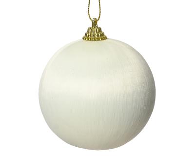 Kerstbal foam d8 cm wolwit I kerst - Decoris