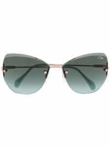 Cazal lunettes de soleil à monture papillon - Vert