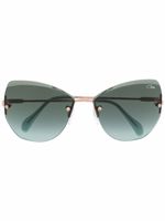 Cazal lunettes de soleil à monture papillon - Vert