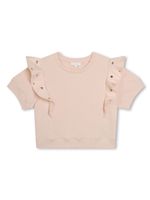 Chloé Kids t-shirt à détails de clous - PINK