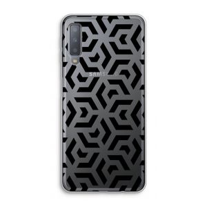 Crazy pattern: Samsung Galaxy A7 (2018) Transparant Hoesje