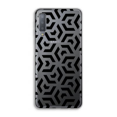 Crazy pattern: Samsung Galaxy A7 (2018) Transparant Hoesje