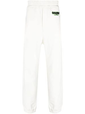 OAMC pantalon de jogging à patch logo - Blanc