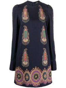 ETRO robe à motif cachemire - Bleu