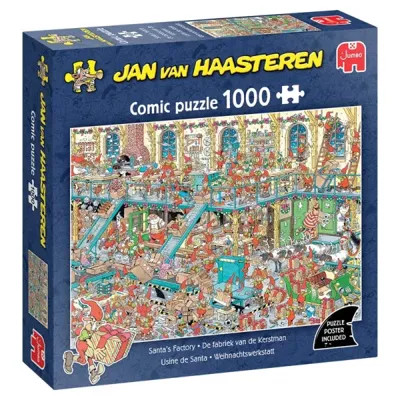 Jan van Haasteren - Fabriek van de Kerstman Puzzel 1000 Stukjes