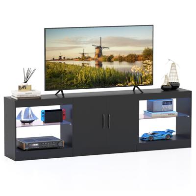 Modulaire TV-kast Geschikt Voor 85-inch Televisies 3-in-1 TV-kast-Zwart