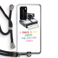Smile: Huawei P40 Transparant Hoesje met koord