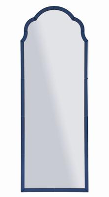 TANGER BLAUWE WANDSPIEGEL CM 55X2X150 ( BINNENSPIEGEL AFMETING 49X144)