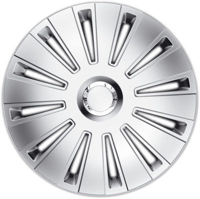 AutoStyle wieldoppen Daytona Pro 16 inch ABS zilver set van 4 AutoStyle wieldoppen Daytona Pro 16 inch ABS zilver set van 4