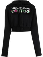 Versace Jeans Couture hoodie à logo imprimé - Noir