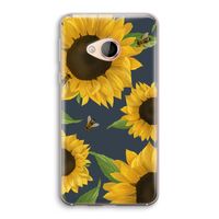 Sunflower and bees: HTC U Play Transparant Hoesje
