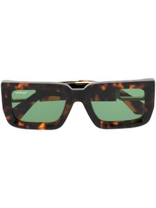 Off-White Eyewear tortoiseshell square-frame sunglasses - Marron