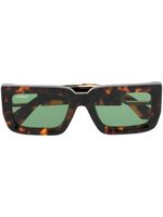 Off-White Eyewear tortoiseshell square-frame sunglasses - Marron - thumbnail