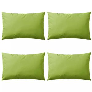 VidaXL Buitenkussens 60x40 cm appeltjesgroen 4 st
