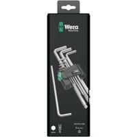 Wera 950 PKL/9 SM N SB Inbus Haakse schroevendraaierset 1.5 mm, 2 mm, 2.5 mm, 3 mm, 4 mm, 5 mm, 6 mm, 8 mm, 10 mm 9-delig