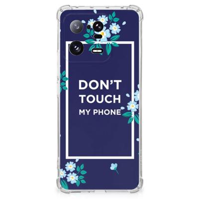 Xiaomi 13 Pro Anti Shock Case Flowers Blue DTMP Xiaomi 13 Pro Anti Shock Case Flowers Blue DTMP