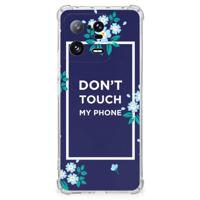 Xiaomi 13 Pro Anti Shock Case Flowers Blue DTMP